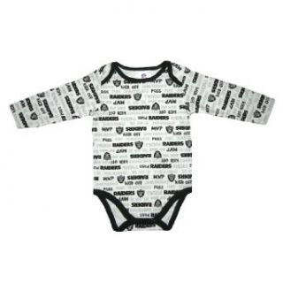 NFL Oakland Raiders Baby / Infant One Piece Long Sleeve Bodysuit