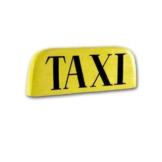 Taxischild, Styropor, 50x18x5 cm (B/H/T), gelb/schwarz 