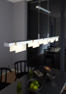 LED Design Hängelampe von Wofi Chrom Hängeleuchte Pendellampe