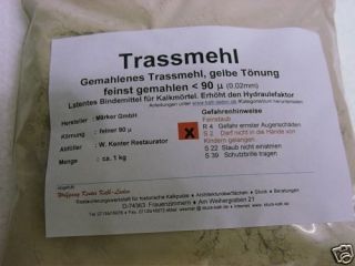 Trassmehl Suevit Trass 1 kg Körnung 90my 100% BIO