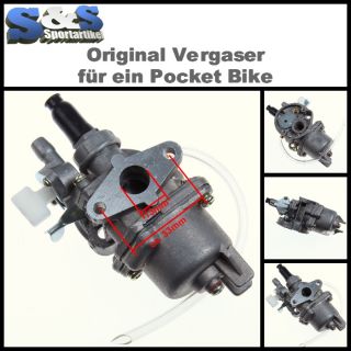 Neuer Pocket Bike Vergaser f. 49+47ccm Motor Pocketbike