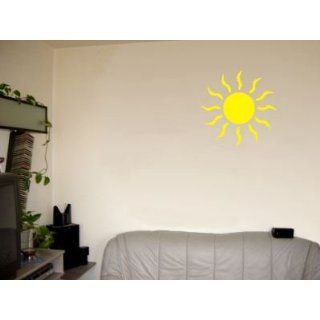Wandtattoo / Wandaufkleber grosse Sonne; Farbe Gelb Küche