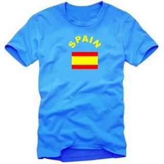 Coole Fun T Shirts SPANIEN T SHIRT, HELLBLAU Sport