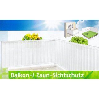 Florabest Balkon /Zaun Sichtschutz weiß Maße 600 x 75 cm (Lx H