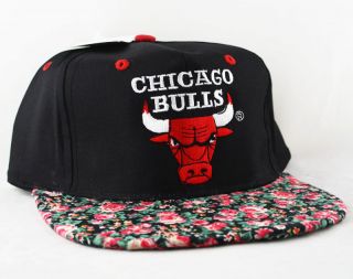 Vintage deadstock Logo 7 Chicago Bulls snapback hat customized with