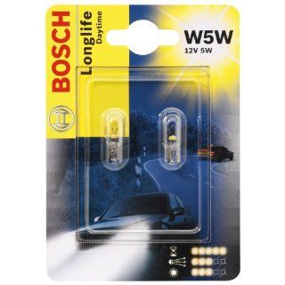 Bosch 1987301052 Autolampe W5W LONGLIFE   Glassockellampe