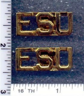 EMERGENCY SERVICE UNIT ESU Uniform issue collar brass for the
