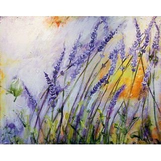 Leinwand auf Keilrahmen 100x80 Lavendel III von Petra Rüther   Lila