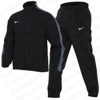 Trainingsanzug Herren Jacke & Hose Halb Geraffr Nike Schwarz Grau