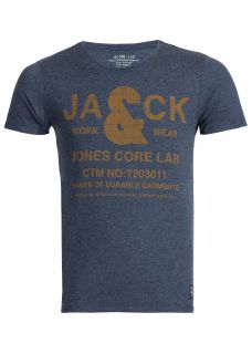Jack and Jones T Shirt Model Tee Core 12060451 black navy blau