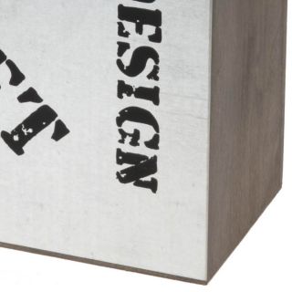 Briefkasten Postkasten aus Holz Metallblende LOFT 23x30cm Hängen