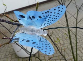 Solar Lichterkette Solarleuchte Solarlampe Schmetterling Butterfly 10