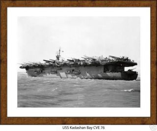 USS Kadashan Bay CVE 76 Naval Ship Photo Print, USN Navy
