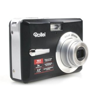Rollei Compactline 101 Schwarz Digitalkamera 10Megapixel 6 4cm 2 5 LCD