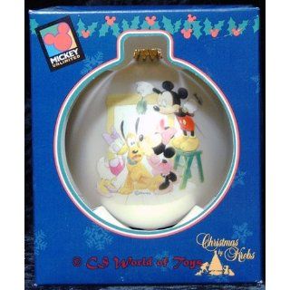 Disney 1998   Mickey Unlimited   Christmas Glass Ornament