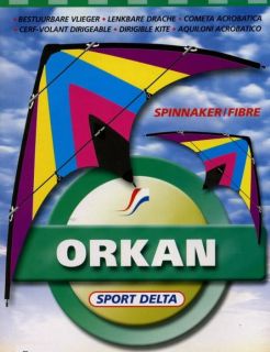 Drachen ORKAN Sport Lenkdrachen 160 x 80 cm Knoop Kites