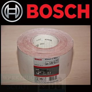 Bosch 2608607191 Rolle Schleifrolle Schleifpapier RedWood 93mm x 50m K