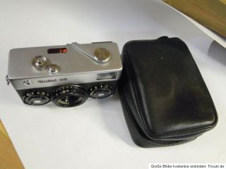 Kompaktkamera Rollei 35, 35mm Tessar 3,5/40 silber gut erhalten