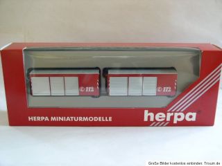 Herpa 2 Abrollcontainer Feuerwehr Container OVP in 1/87