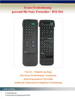 Fernbedienung Sony RM816 RM 816 TV Remote Control / NEU