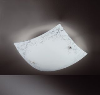 Deckenleuchte Deckenlampe Landhaus Stil Glas Modern 2fl