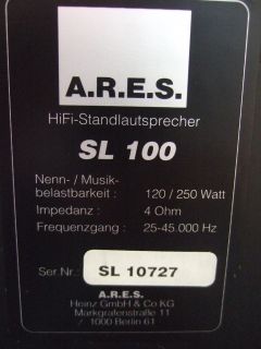 SL 100 JET / High End Lautsprecher