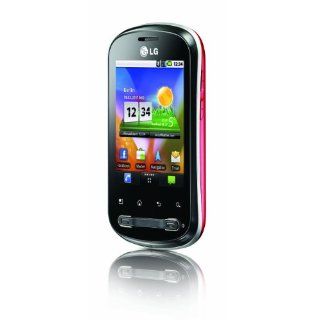 LG P350 Optimus Me Smartphone 2,8 Zoll schwarz/rot 