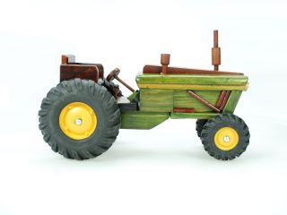 Antikes, Holz Traktor Trecker Oldtimer Holzspielzeug