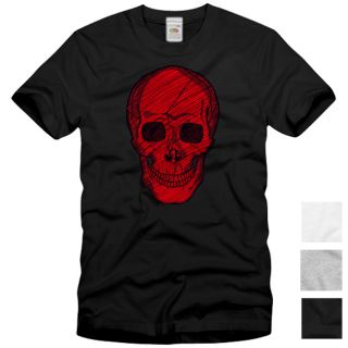 Heavy Skull T Shirt Totenkopf neu Street Wear Tattoo Metal Rock indie