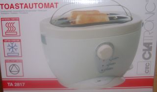 Clatronic Toastautomat TA 2817 Toaster mit 3 Funktionen Cool Touch