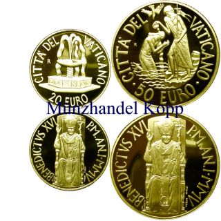 K108/1 Vatikan 20 & 50 GOLD EURO PP 2005 ORIGINAL
