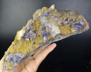 Fine Mineralien Phantom FLUORIT,Bergkristall,Muskovit