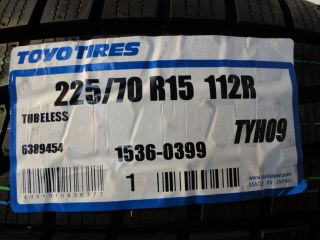 NEUE WINTERREIFEN TOYO H09 225/70 R15C 112/110 R