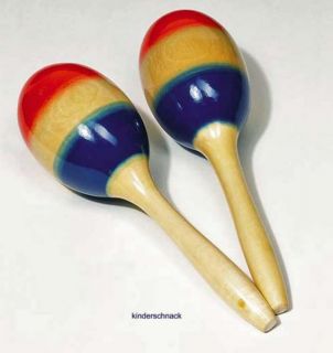 Paar Maracas aus Holz Rasseln Shaker Musikinstrument