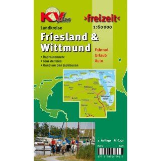 Landkreise Friesland & Wittmund 1  60 000 Landkreiskarte mit