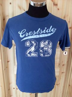 OLD NAVY vintage shirt crestside 28 t shirt XL blau