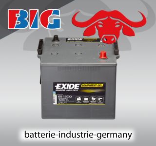GEL Batterie Exide 12V 110Ah ES1200 G110 Boot Wohnmobil Reha Nato MAN
