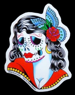 Muerta AUFKLEBER Sticker La Catrina Tattoo Skull Mexico