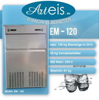 / Eiswürfelbereiter EM 120 Eiskegelbereiter Icemaker NEU