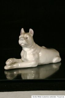 faboulos Porzellanfigur HEUBACH Tierfigur Schäferhund   art deco