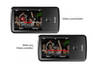 Kodak Zi10 PlayTouch Pocket Camcorder 3 Zoll schwarz 