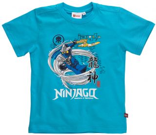 Shirt Ninja Jay türkis TERRY 451 Ninjago Gr. 116   152 NEU