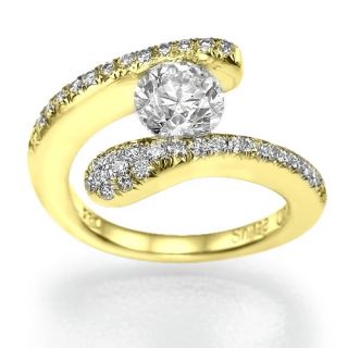 89 Carat I/VS1 Diamant Solitar Ring Brillantring 14kt 585 Weißgold