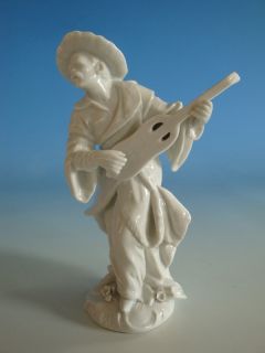 0812A1 002 Unterweissbach Porzellan Figur Chinese mit Laute