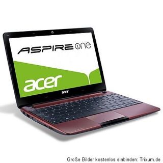 TOP NETBOOK in ROT  Acer Aspire One 722   2GBDDR3   320GB Festplatte
