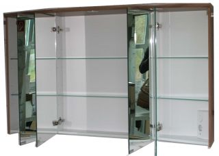 Marlin Spiegelschrank walnuss 140 cm breit mit Doppelspiegeltüren