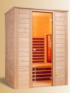 Sauna Wärmekabine mit Salzverdampfer TrioSol Natura 148