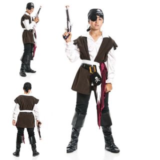 für Kinder Piratenkostüm Kostüm Pirat Gr. 128 140 152 164