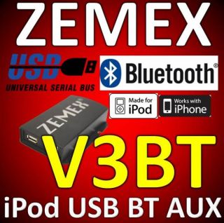 Zemex V3 USB iPod iPhone Adapter Alfa 147 156 159 Mito