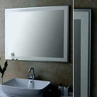 Badspiegel 100x120 cm Kristallspiegel Wandspiegel Badezimmer Spiegel